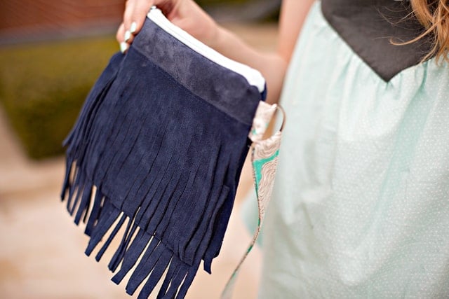 Leather Fringe Bag DIY | See Kate Sew