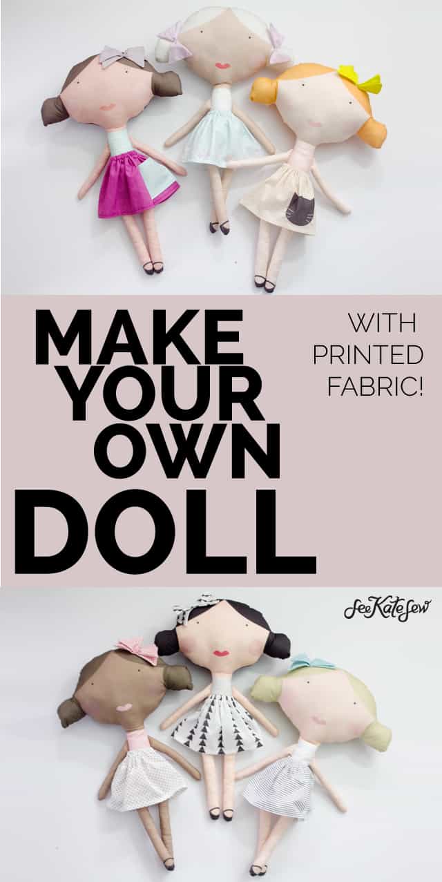 Make Your Own Printed Doll! | See Kate Sew