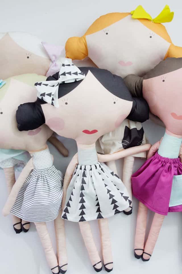 doll print fabric