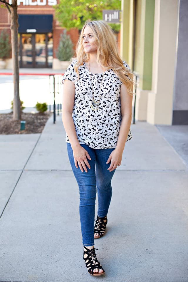 The CALLIE top pattern by See Kate Sew