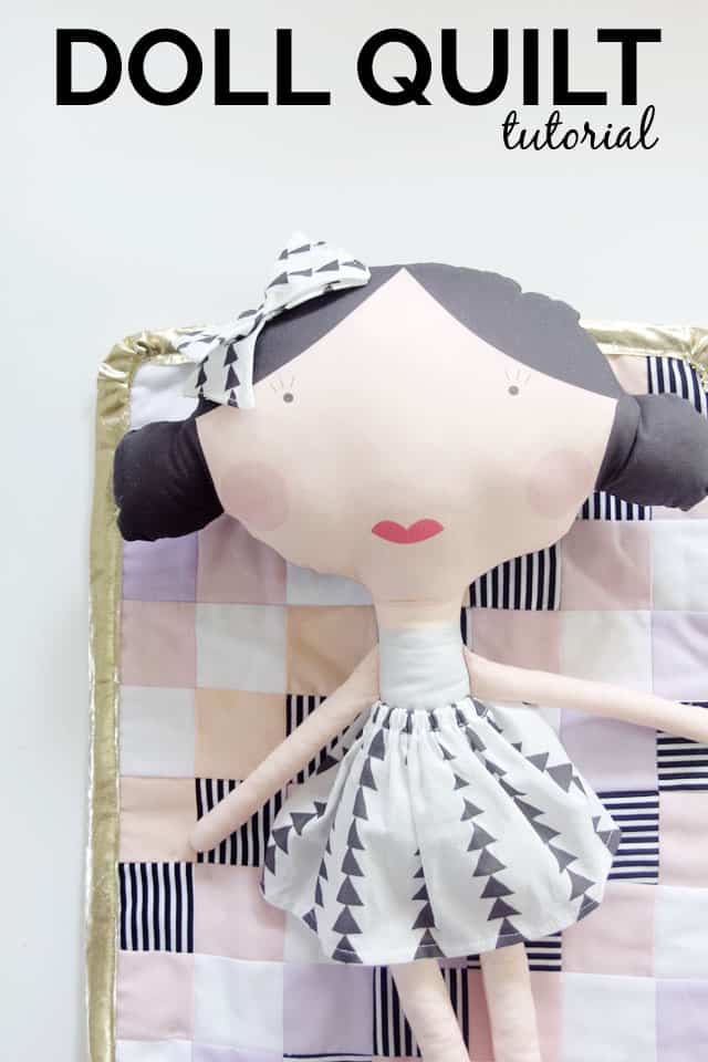 DIY Doll Quilt with Ruched Corners