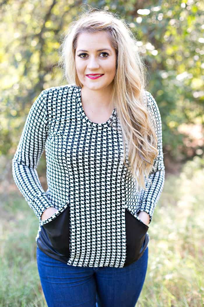 UNBIASED // The Denver Top | handmade top | fall fashion for women | fall style ideas | fall fashion | fall style tips | cool weather fashion | handmade clothing ideas || See Kate Sew