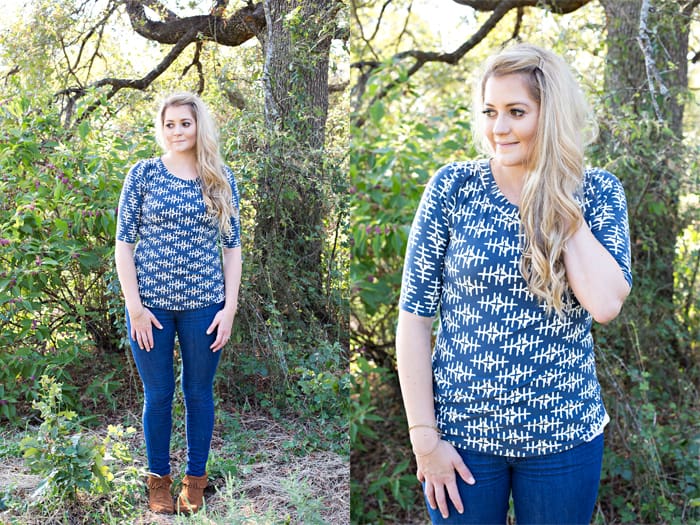 Gwen top with BOUND fabric | SeeKateSew.com