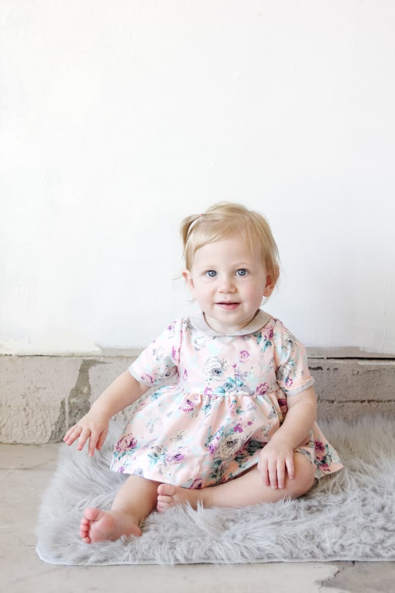 The GOLD COLLAR GIRL pattern for BABY // See Kate Sew