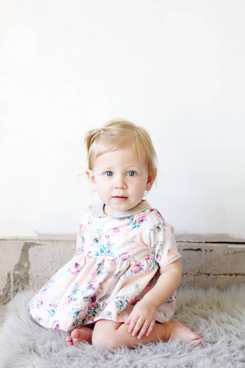 The GOLD COLLAR GIRL pattern for BABY // See Kate Sew