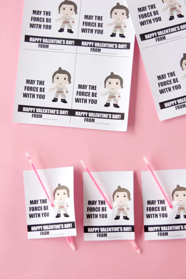 The Force Awakens Star Wars Valentines With FREE Printables See Kate Sew