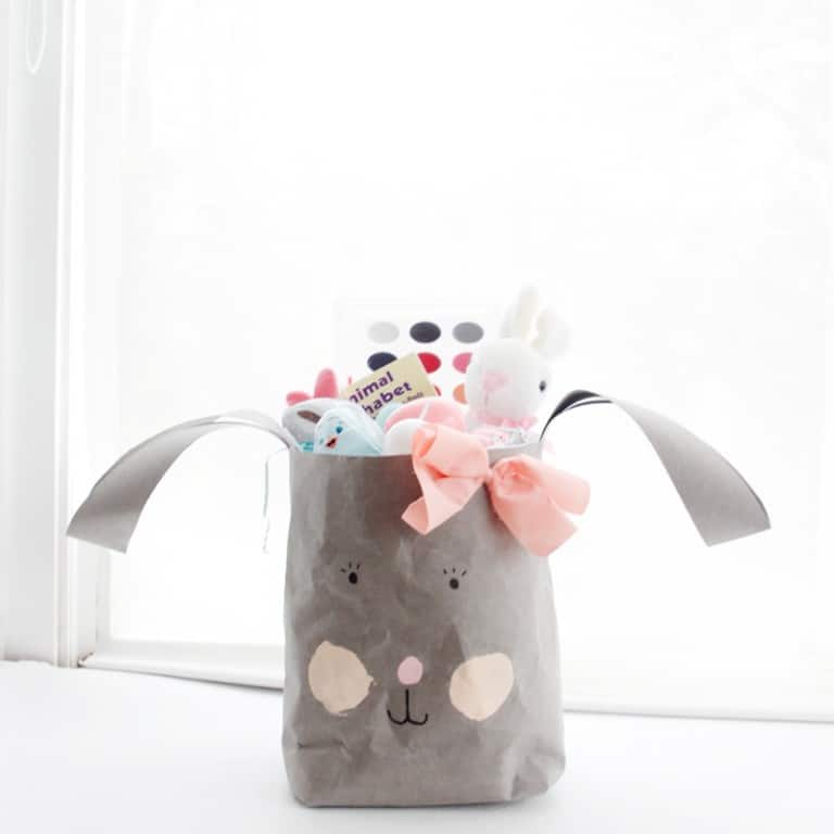 Kraft Tex Easter Bunny Baskets DIY - see kate sew