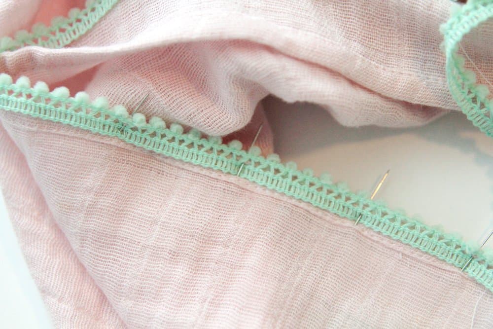 DIY Pom Pom Swaddle Blanket | See Kate Sew