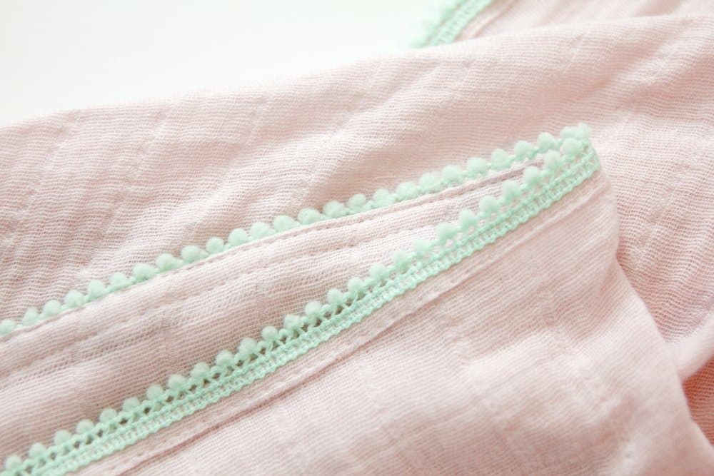 DIY Pom Pom Swaddle Blanket | See Kate Sew