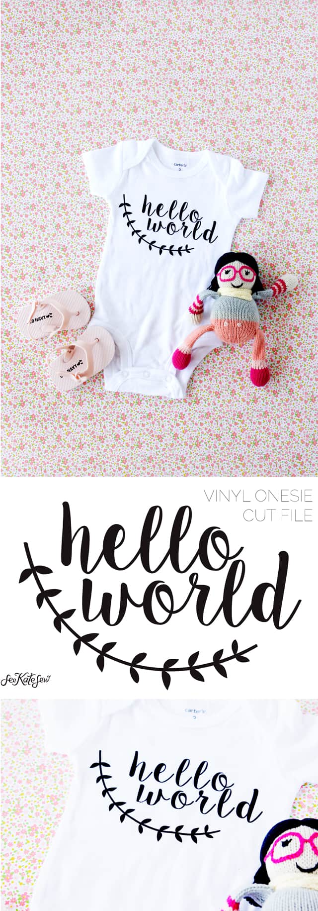 Hello World Oneside Tutorial with Silhouette Download | See Kate Sew