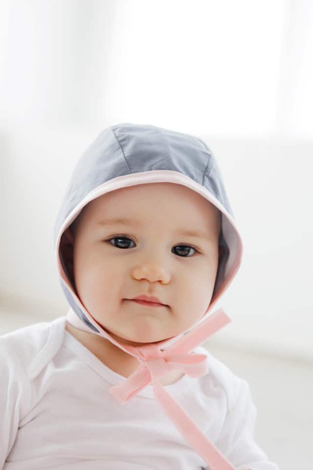 PIXIE Baby Bonnet Pattern | diy baby bonnet | free sewing patterns | diy baby accessories | homemade baby bonnet || See Kate Sew #babybonnet #sewingpatterns #diybaby