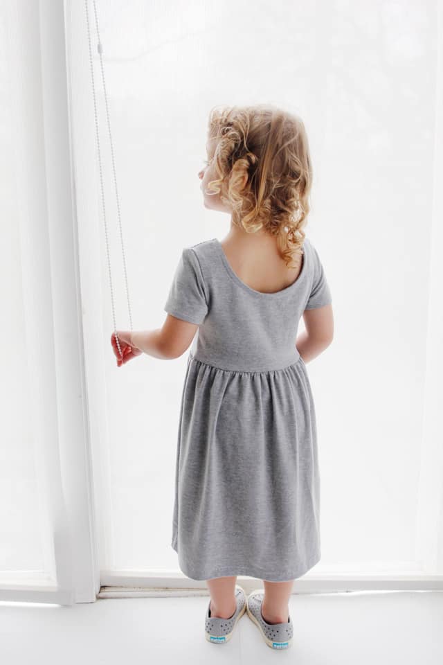 Ballet Back Knit Dress Tutorial | diy kids clothing | sewing tutorials | kids clothing tutorial | ballet dress pattern | diy ballet dress for girls || See Kate Sew #sewing #diyclothing #balletdress #knitdress