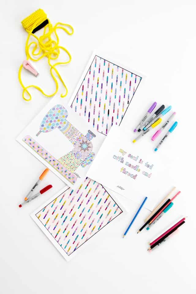 Free Sewing Coloring Pages See Kate Sew