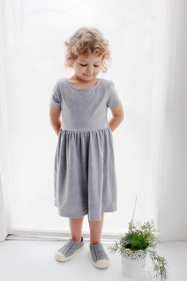 Ballet Back Knit Dress Tutorial | diy kids clothing | sewing tutorials | kids clothing tutorial | ballet dress pattern | diy ballet dress for girls || See Kate Sew #sewing #diyclothing #balletdress #knitdress