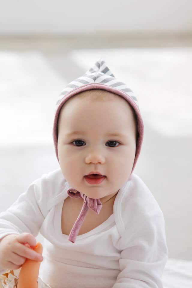 PIXIE Baby Bonnet Pattern | diy baby bonnet | free sewing patterns | diy baby accessories | homemade baby bonnet || See Kate Sew #babybonnet #sewingpatterns #diybaby
