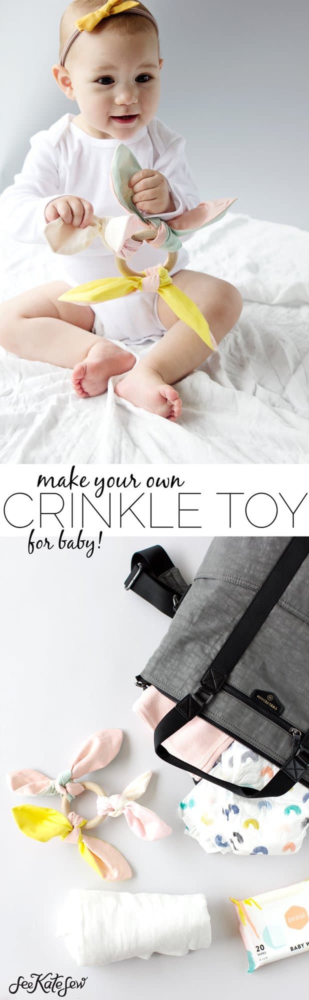 DIY Knotted Crinkle Toy | See Kate Sew