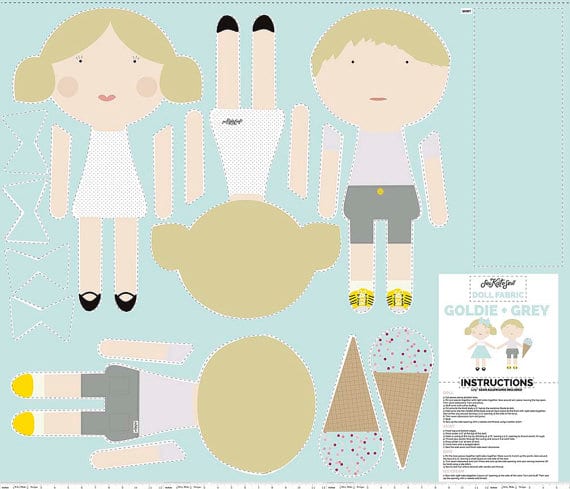 See Kate Sew Doll Fabric | Cut and Sew Fabric Panel!