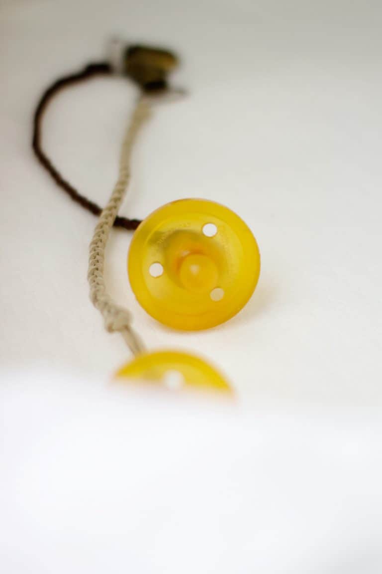 Braided Leather Pacifier Clip Tutorial see kate sew