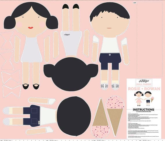 See Kate Sew Doll Fabric | Cut and Sew Fabric Panel!