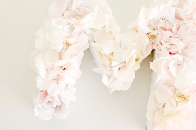 Floral Monogram DIY | See Kate Sew
