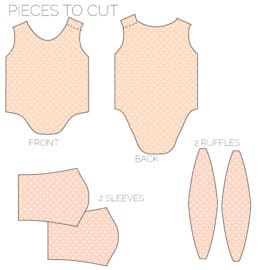Ruffle Sleeve Onesie + Basic Onesie Pattern (FREE)! - see kate sew