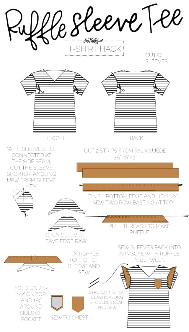 DIY Middle Seam Tee Tutorial / KAD down the line tee tutorial