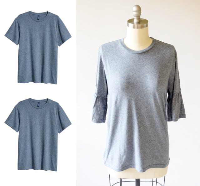 10 Ways to Refashion a Basic Tee | 10 T-Shirt Hacks | t-shirt sewing tips | sewing tips and tricks | easy sewing tutorials | how to re-use an old t-shirt || See Kate Sew #sewingtutorial #tshirthack