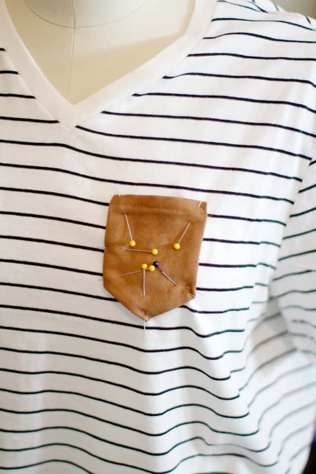 DIY Embellished Pocket Tees Tutorial