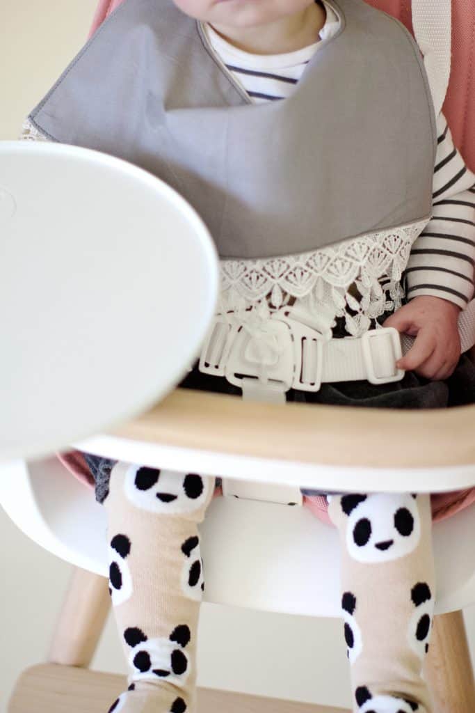 Micuna OVO High Chair Review + Fringe Bib Tutorial | baby bib tutorial | diy baby bib | how to sew a baby bib | baby sewing tips | sewing tips and tricks | sewing tutorials | free sewing patterns | free sewing tips || see kate sew