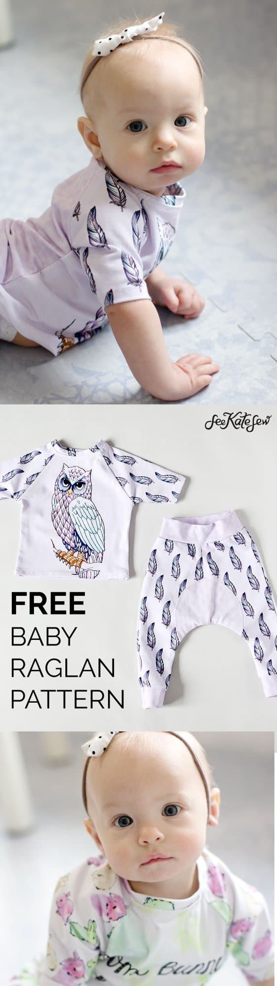 Free Baby Raglan Pattern - See Kate Sew