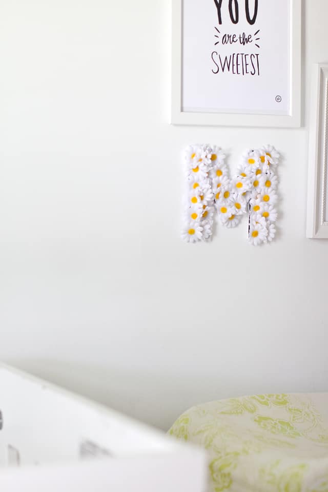 Floral Name Letters with Lorena Canals | diy name letters | diy wall decor | floral home decor | kids room decor || see Kate sew #diy #nameletters #floraldecor #kidsrooms #kidsdecor #floralnameletters