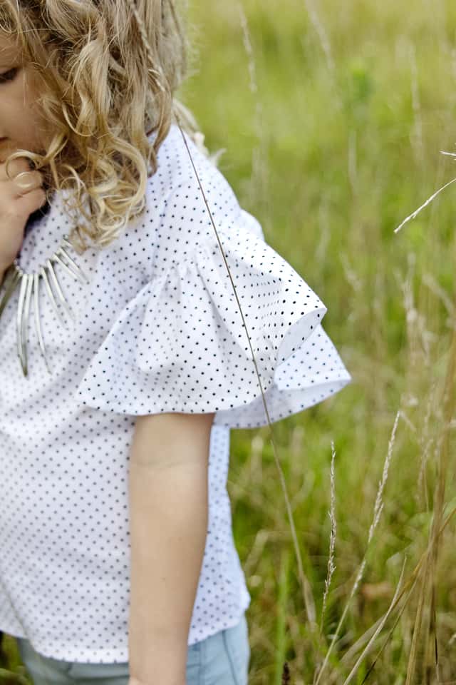 Zippy Top Hack | DIY Ruffle Sleeve Blouse | Pattern Hack | DIY ruffles | How to Add Ruffles to a Pattern | Ruffle Tutorial || See Kate Sew #diyrufflesleeveblouse # diyruffles #sewingtutorial #seekatesew