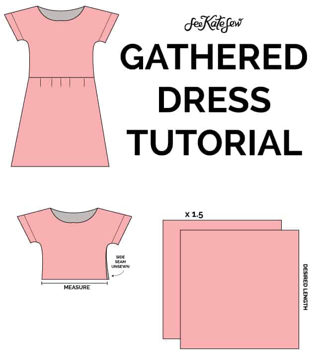 Gathered Dress Tutorial from the Zippy Pattern! | sewing patterns | clothing patterns and ideas | how to sew a gathered dress | how to sew a dress | sewing tips and tricks | DIY clothing | homemade clothing patterns || See Kate Sew #diyclothing #diygathereddress #diydress #sewingpatterns #seekatesew