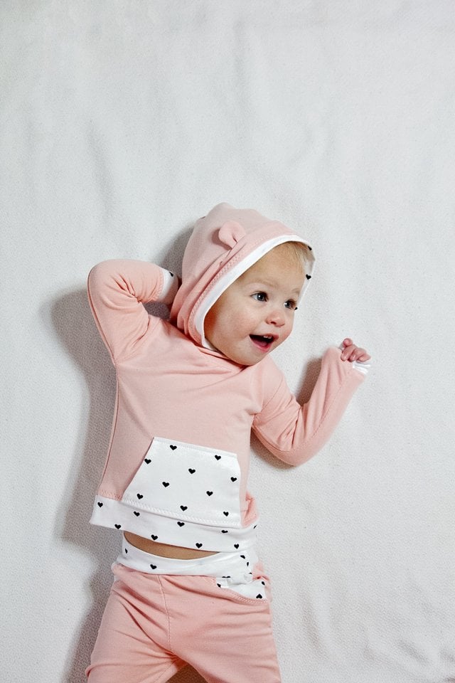 baby with hoodie