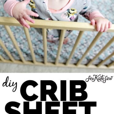 DIY easy crib sheet tutorial