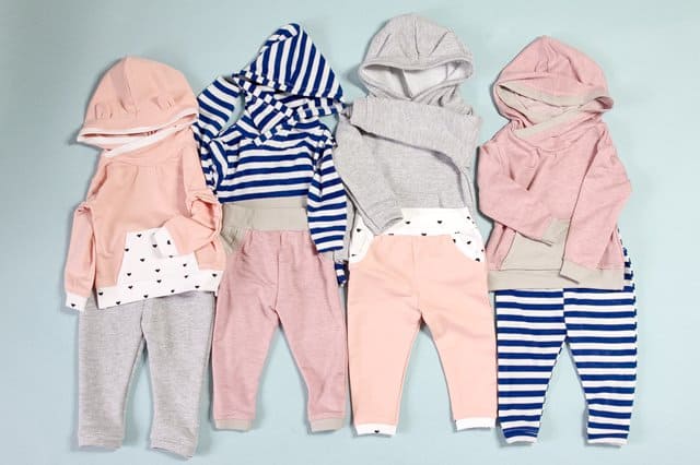 Baby Hoodie Pattern | French Terry Baby Hoodie + Track Pants Pattern | diy baby clothing | handmade baby clothing | handmade kids clothes | sewing kids clothing | sewing tips and tricks | sewing tutorials | how to sew a baby hoodie | baby hoodie and pants outfit || see kate sew #sewingtips #sewingtututorial #diybabyclothing