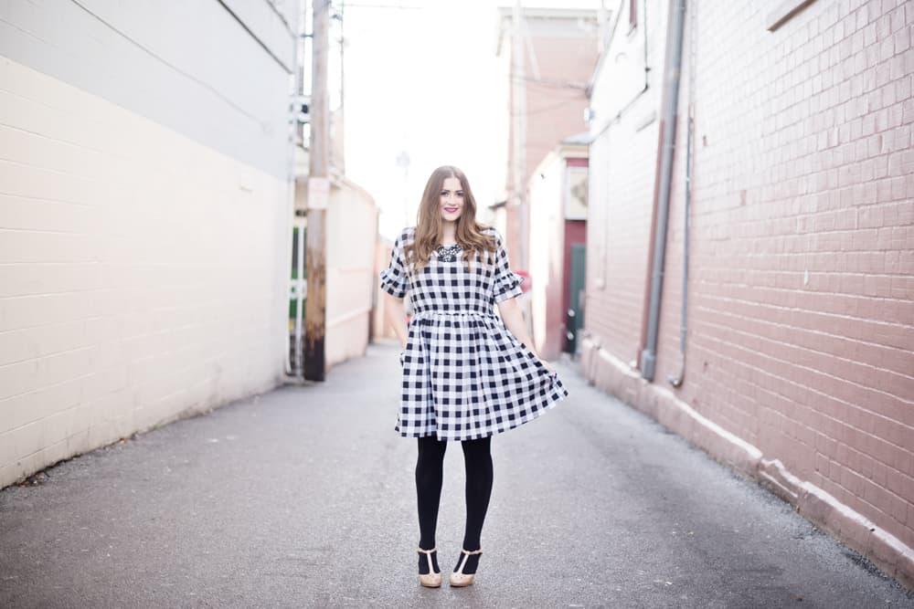 Joann Buffalo Plaid Christmas Dress