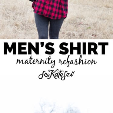 Men's Shirt to Maternity Refashion