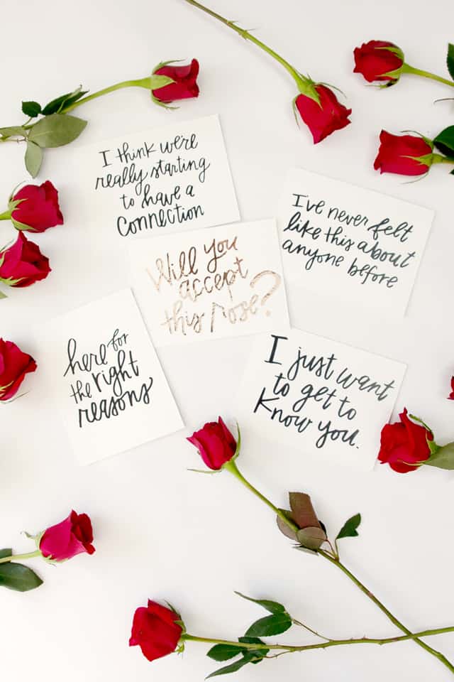 Bachelorette Inspired Valentines | Bachelor Themed Valentines | fun Valentine's Day ideas | will you accept this rose | easy Valentine ideas | easy Valentine crafts | DIY Valentines || See Kate Sew #thebachelor #DIYvalentines #valentinesday