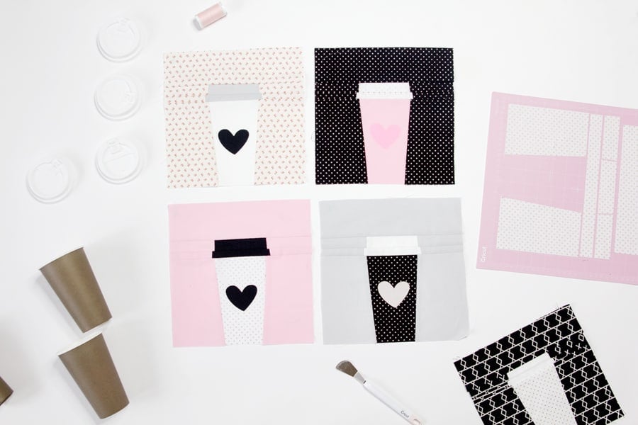 Cricut Maker Quilting // Coffee Cup Block