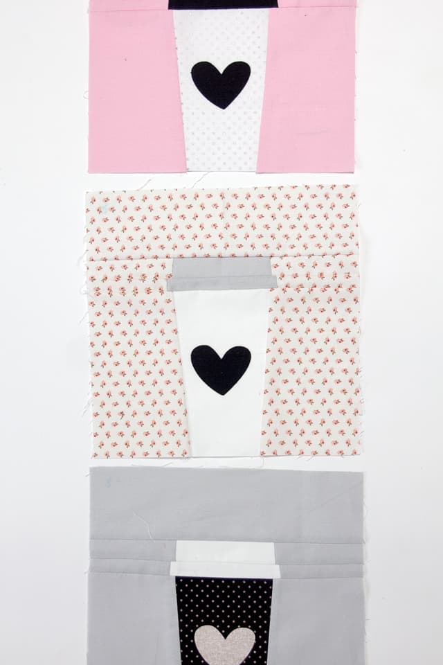 Cricut Maker Quilting // Coffee Cup Block | QBOM: Coffee Cup Quilt Block | cricut tutorials | how to make a quilt block | diy quilt block | quilt block tutorial | quilt blocks of the month | quilt block patterns || see Kate sew #quiltblock #freequiltblock #quiltblockpattern