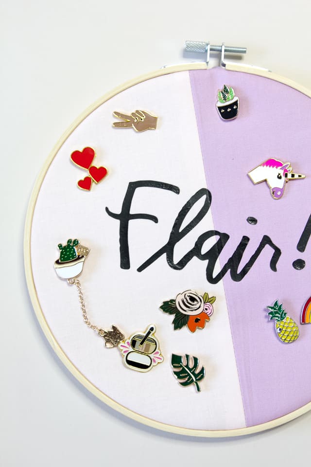 Embroidery Hoop Pin Display DIY Project