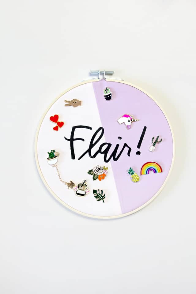 Embroidery Hoop Pin Display DIY Project