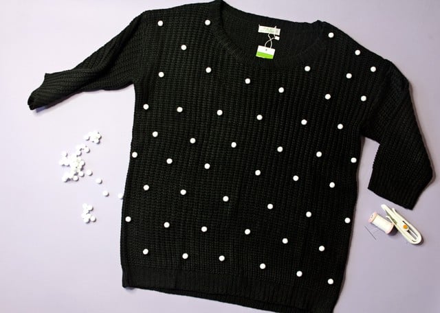 DIY Polka Dot Sweater