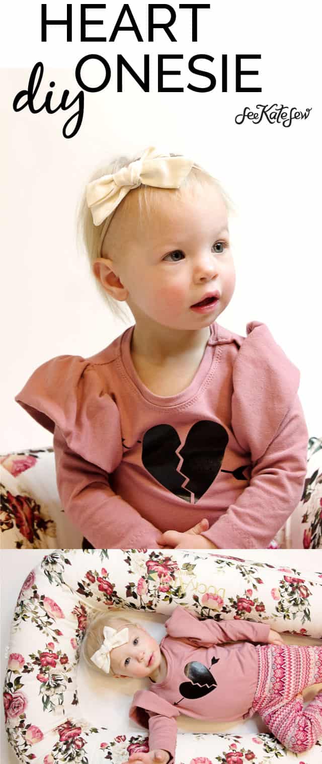 DIY Heart Onesie | See Kate Sew