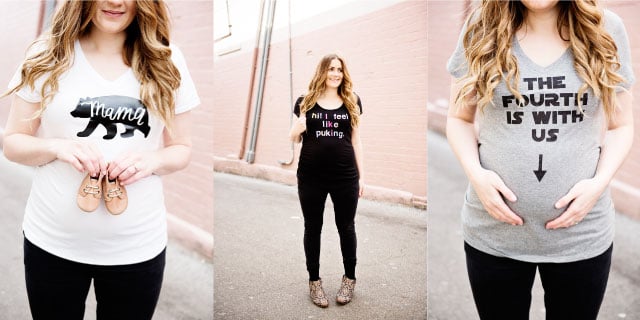 Pregnancy Announcement tees | See Kate Sew