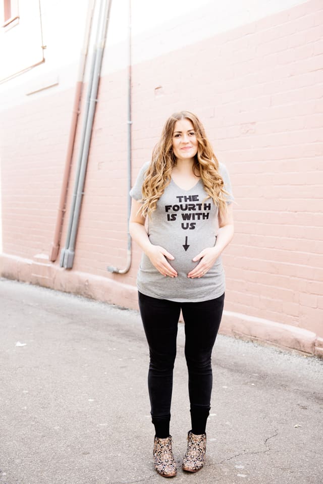 the fourth is with us + other pregnancy announcement tees - see kate sew