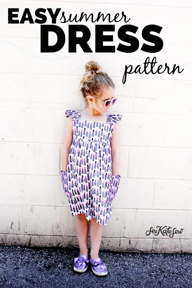 Girls Easy Summer Dress Pattern see kate sew