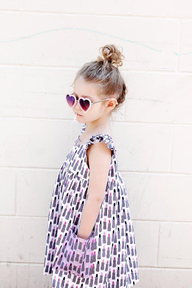 Girls Easy Summer Dress Pattern | Girls Dress Pattern, Easy Dress Pattern, Summer Dress Pattern, Girls Summer Dress, DIY Girls Dress #summerdresspattern #girlsdresspattern #girlssummerdress || See Kate Sew via @seekatesew