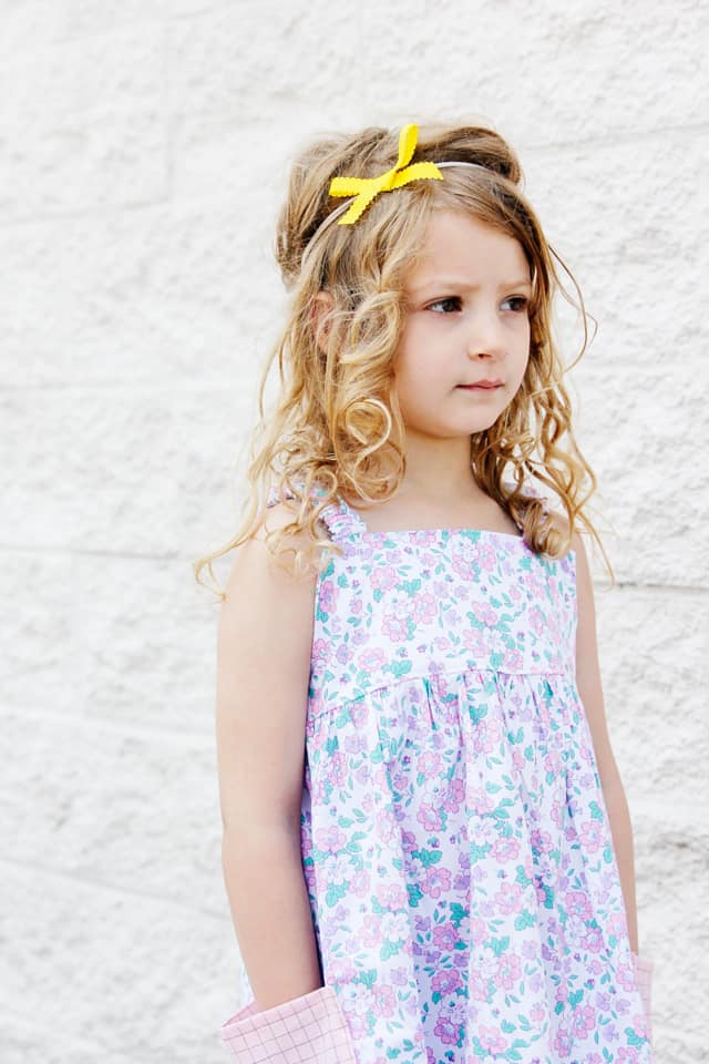 Summer Dress Sewing Pattern | Sleeveless Tank Sundress, DIY Sundress, Ultimate Sundress, Easy Tank Sundress, Easy Girls Sundress, Easy Summer Dress, DIY Kids clothes || See Kate Sew #easysummerdress #tankdress #diysundress #seekatesew